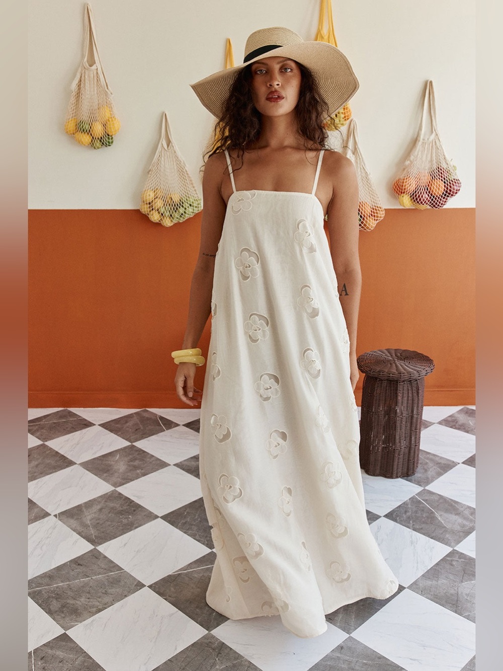 SABO Melena Dress - Beige Flower